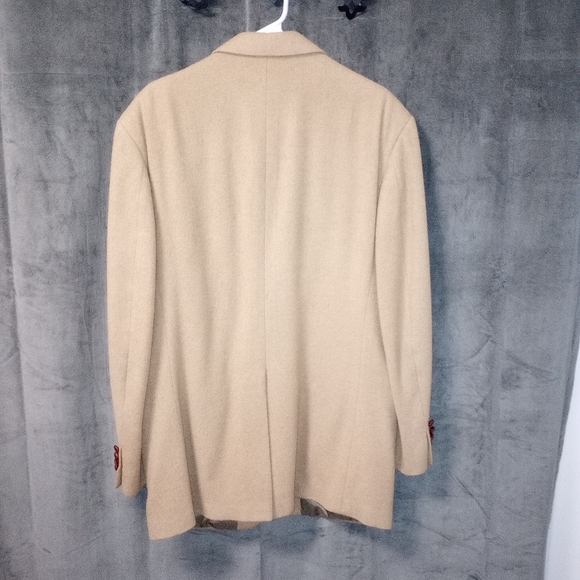 Vintage Evan Picone Men's Tan Suit Jacket Size  42L - Picture 3 of 7